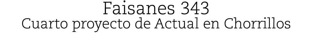 Faisanes 343 Cuarto proyecto de Actual en Chorrillos