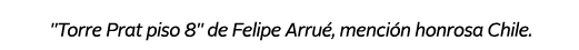  \“Torre Prat piso 8\" de Felipe Arru , menci n honrosa Chile. 