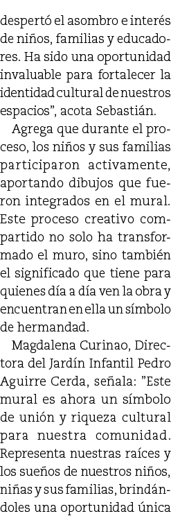 despert el asombro e inter s de ni os, familias y educadores. Ha sido una oportunidad invaluable para fortalecer la ...