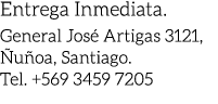 Entrega Inmediata. General Jos Artigas 3121,  u oa, Santiago. Tel. +569 3459 7205 